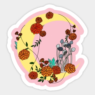 Marigold Moon Sticker